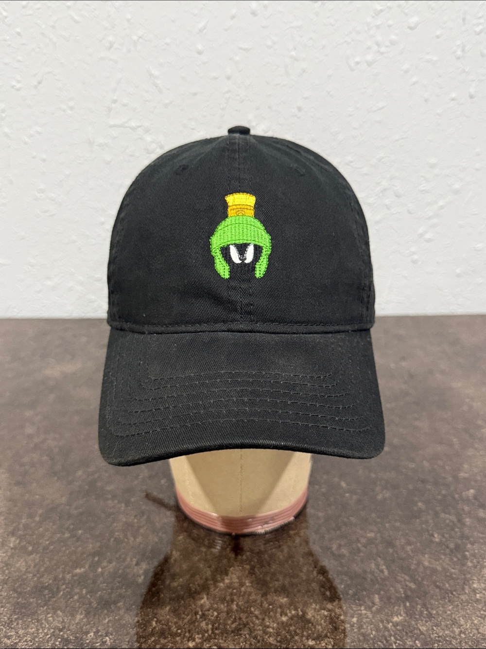 Warner Bros. Looney Tunes Embroidered‎ Marvin the Martian Black Baseball Cap